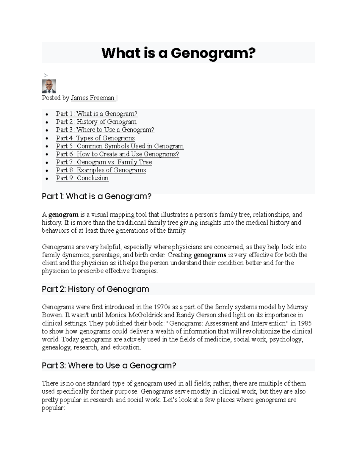 Genogram Lecture Notes (PSY 101): Understanding Family Dynamics ...