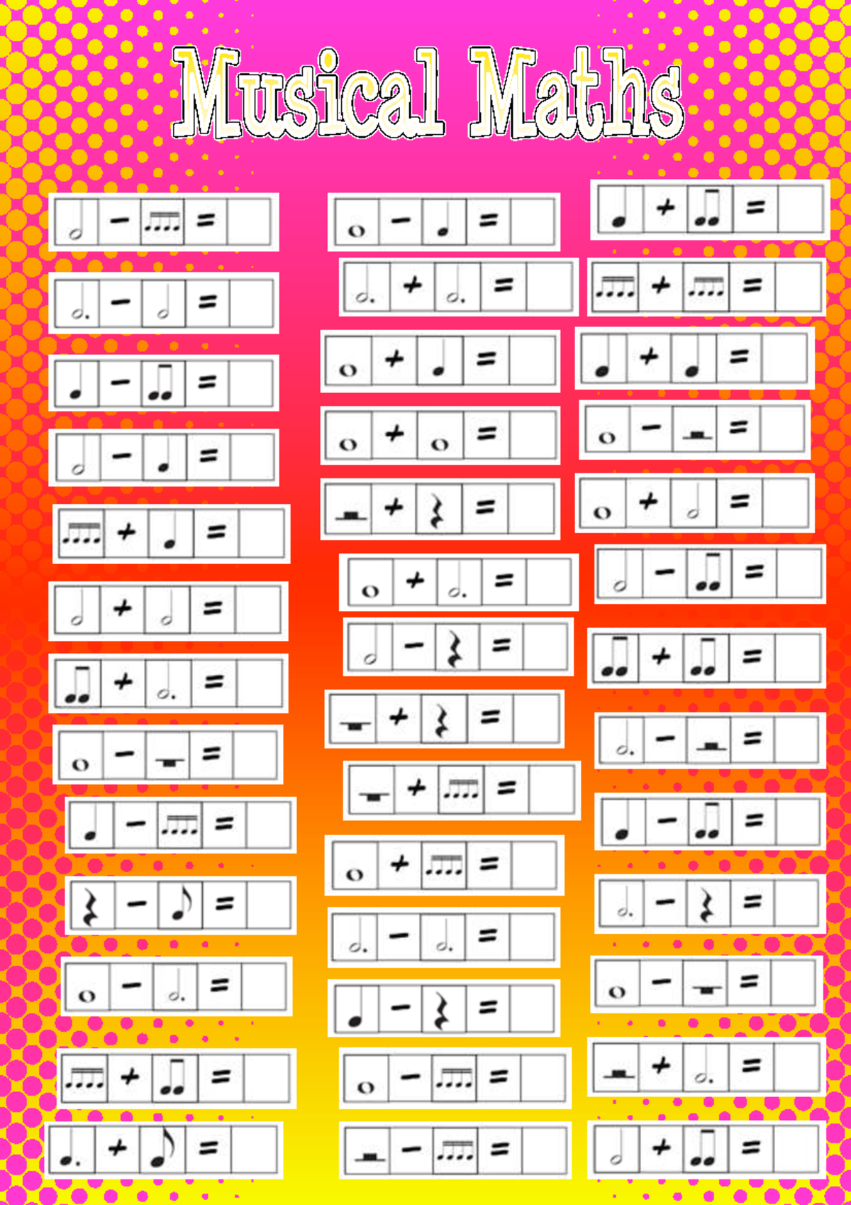 Musical Maths - music notes from my class - Musical —— 3 — 0 LR R R ...