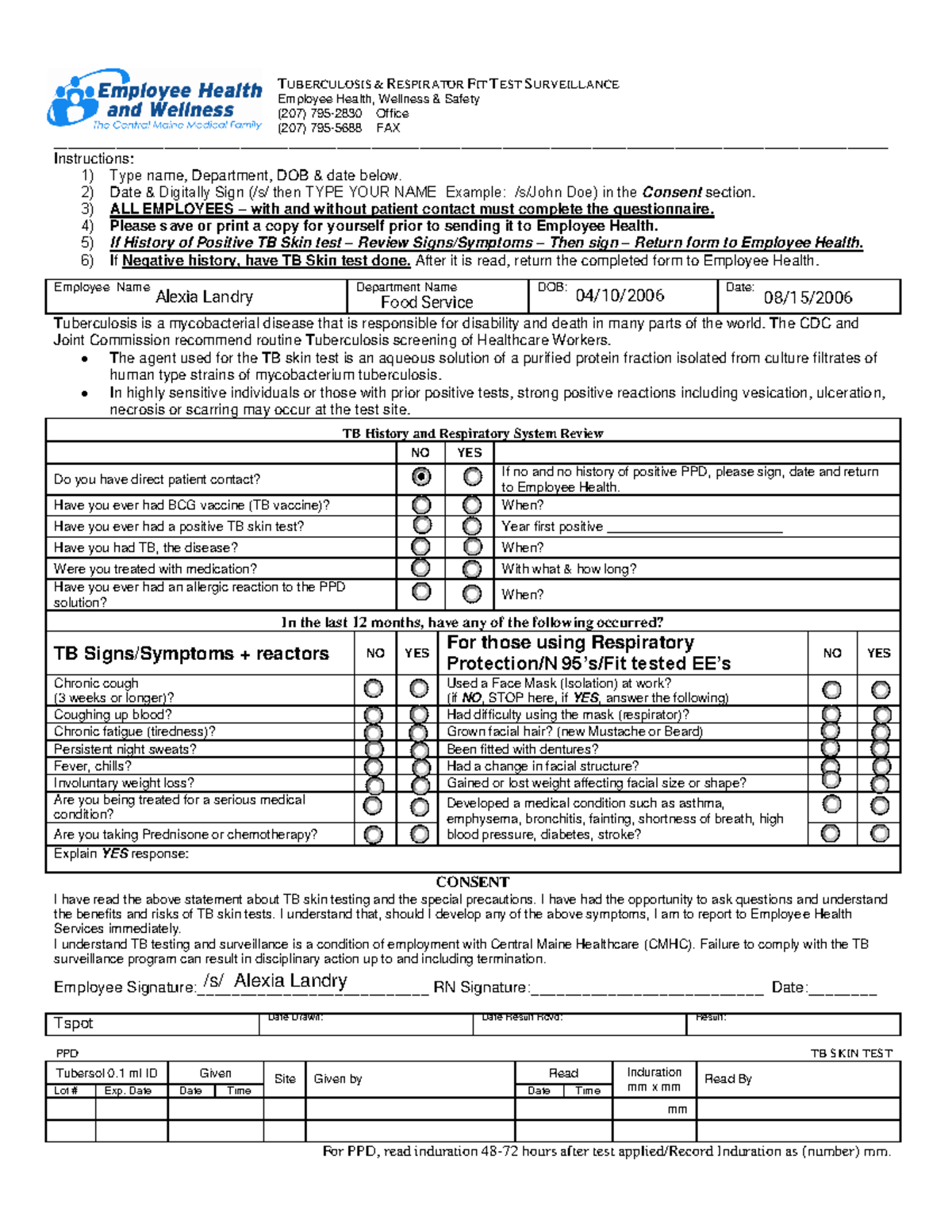 Kami Export - TB Respirator Fit Test Assessment (12B) PDF Copy - Studocu
