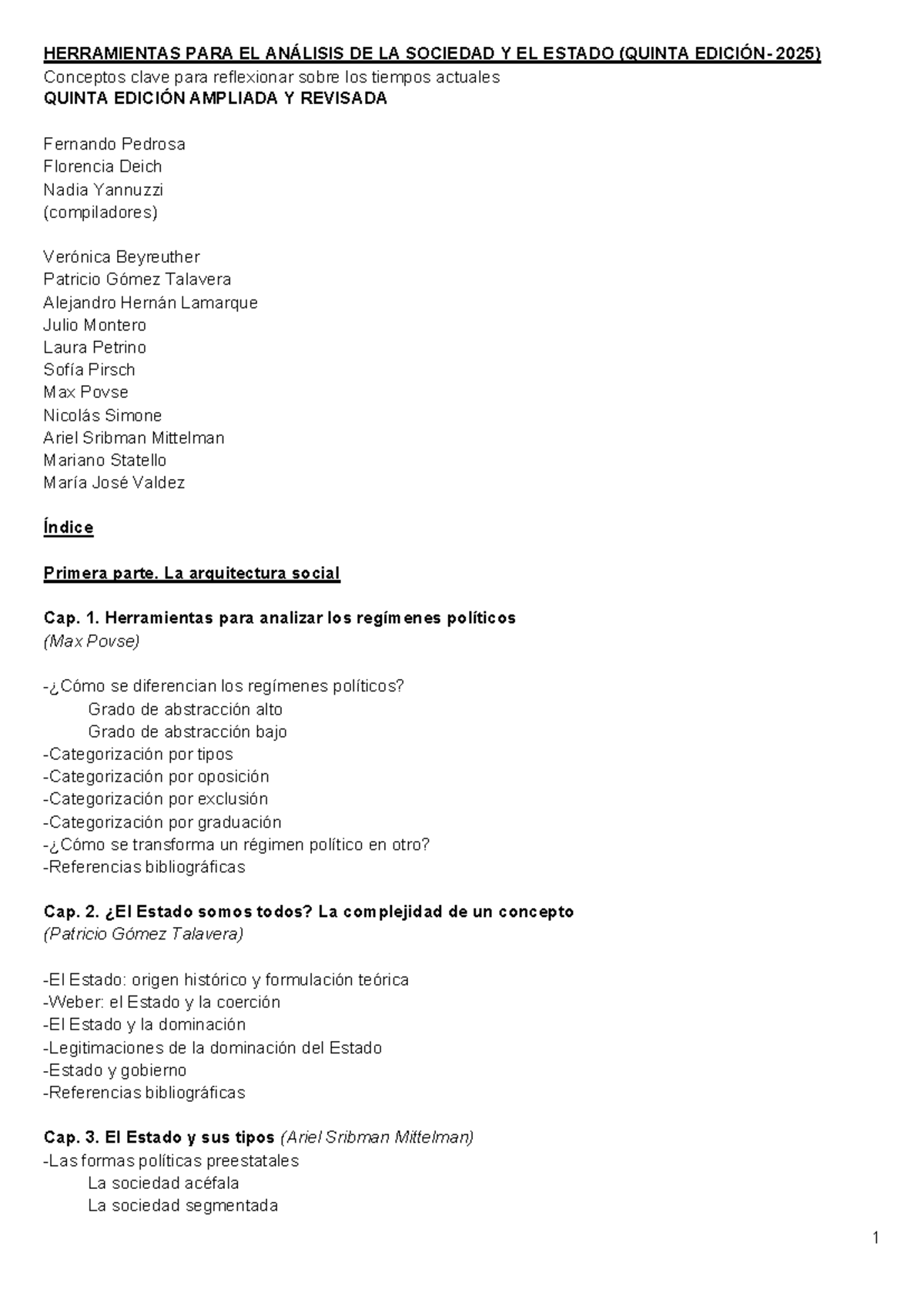 Herramientas para el Análisis de la Sociedad y el Estado (QUINTA 2025) - Document Preview