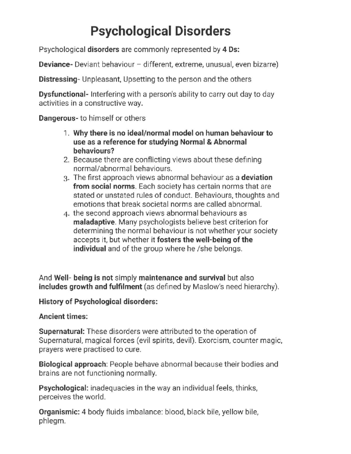 Psychology 4: Understanding Psychological Disorders and Their Impact ...