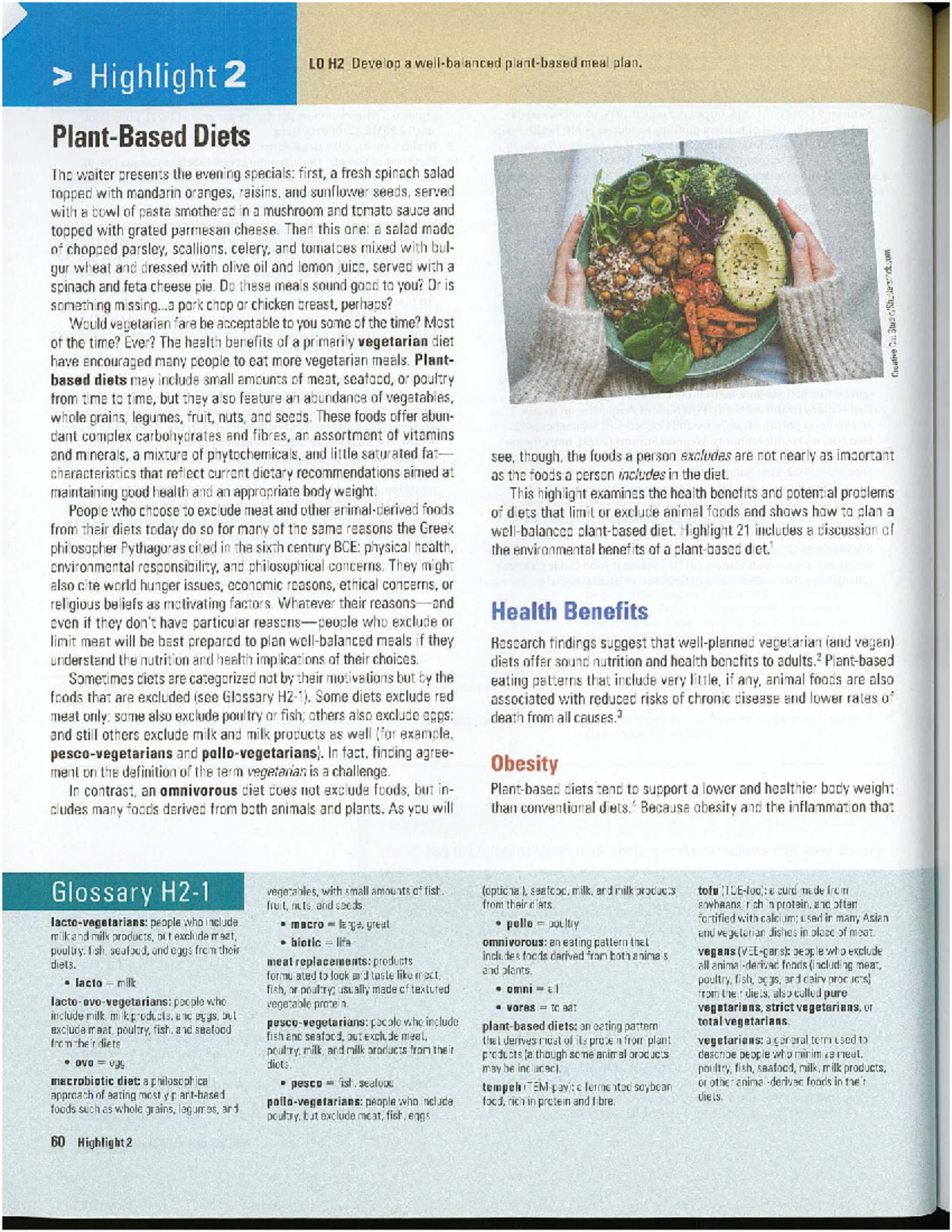 Highlight 2: Exploring the Health Benefits of Vegetarian Diets - Studocu