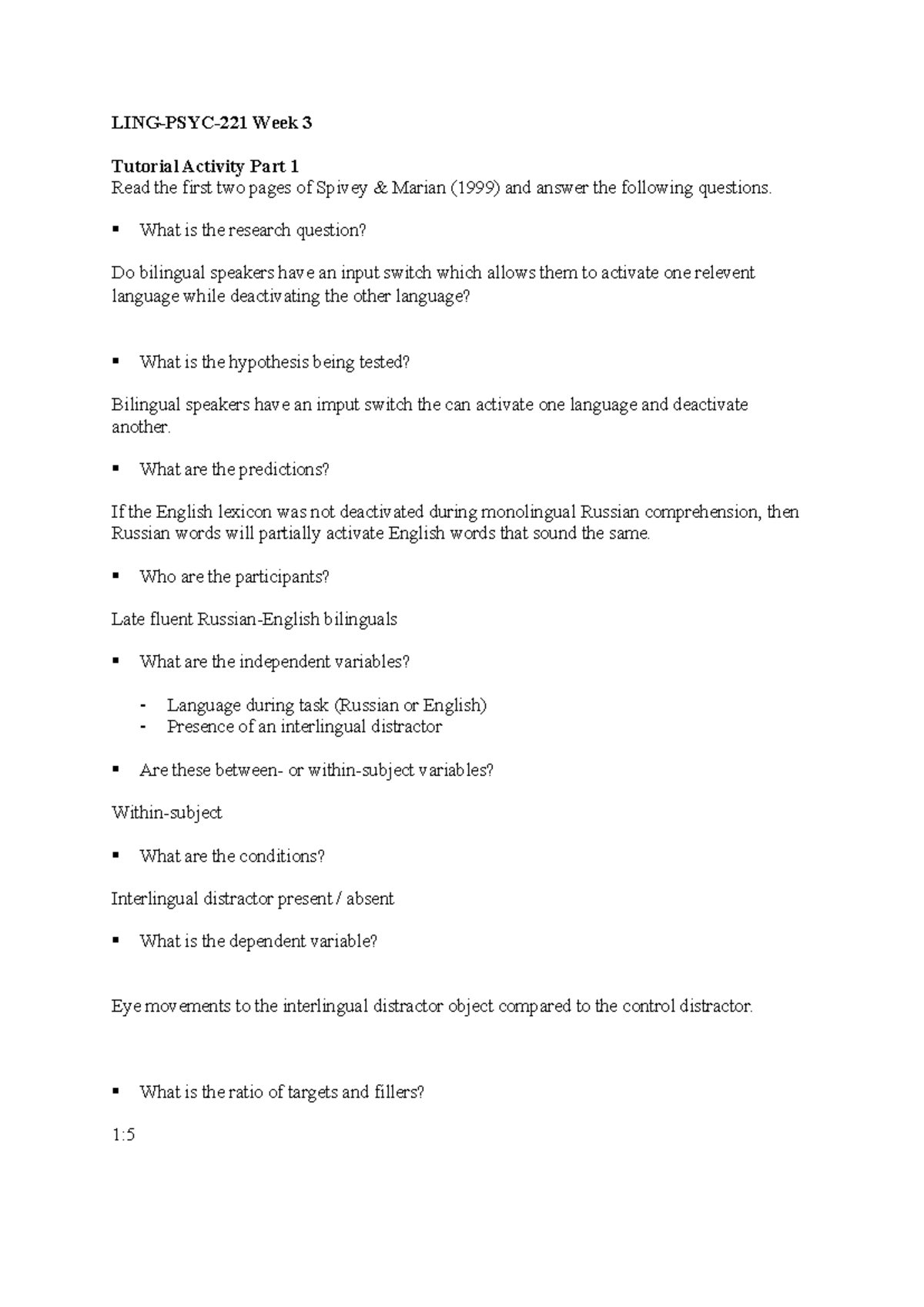 LING221 Week 3 Tutorial 2 - LING-PSYC-221 Week 3 Tutorial Activity Part ...