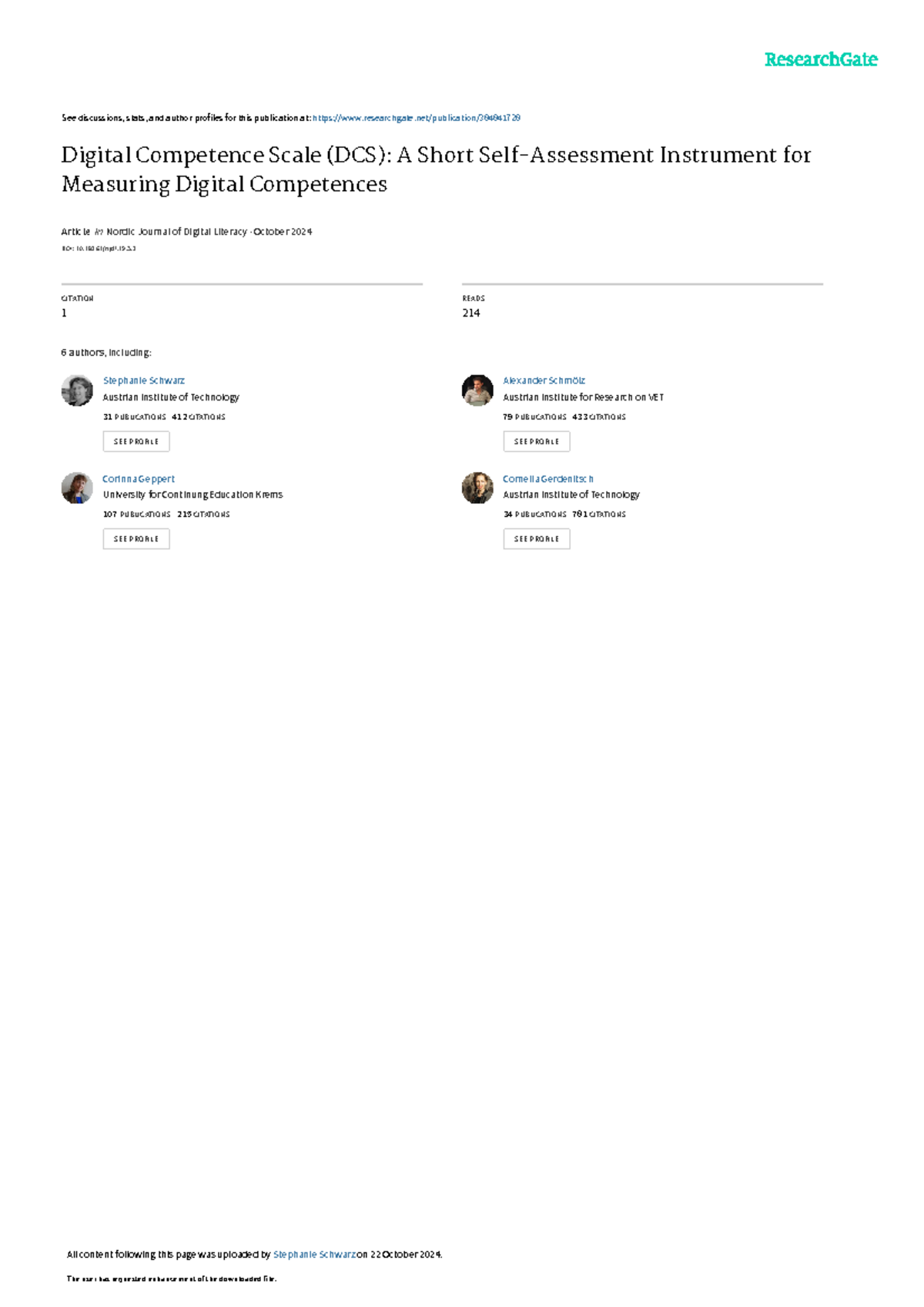 Digital Competence Scale (DCS): Measuring Digital Skills Effectively ...