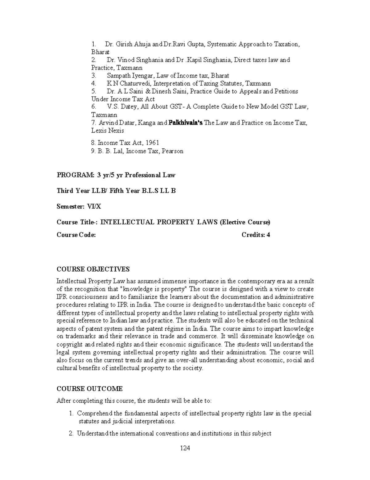 Intellectual Property Law (Elective Course) - B.L.S LL.B Semester Notes ...