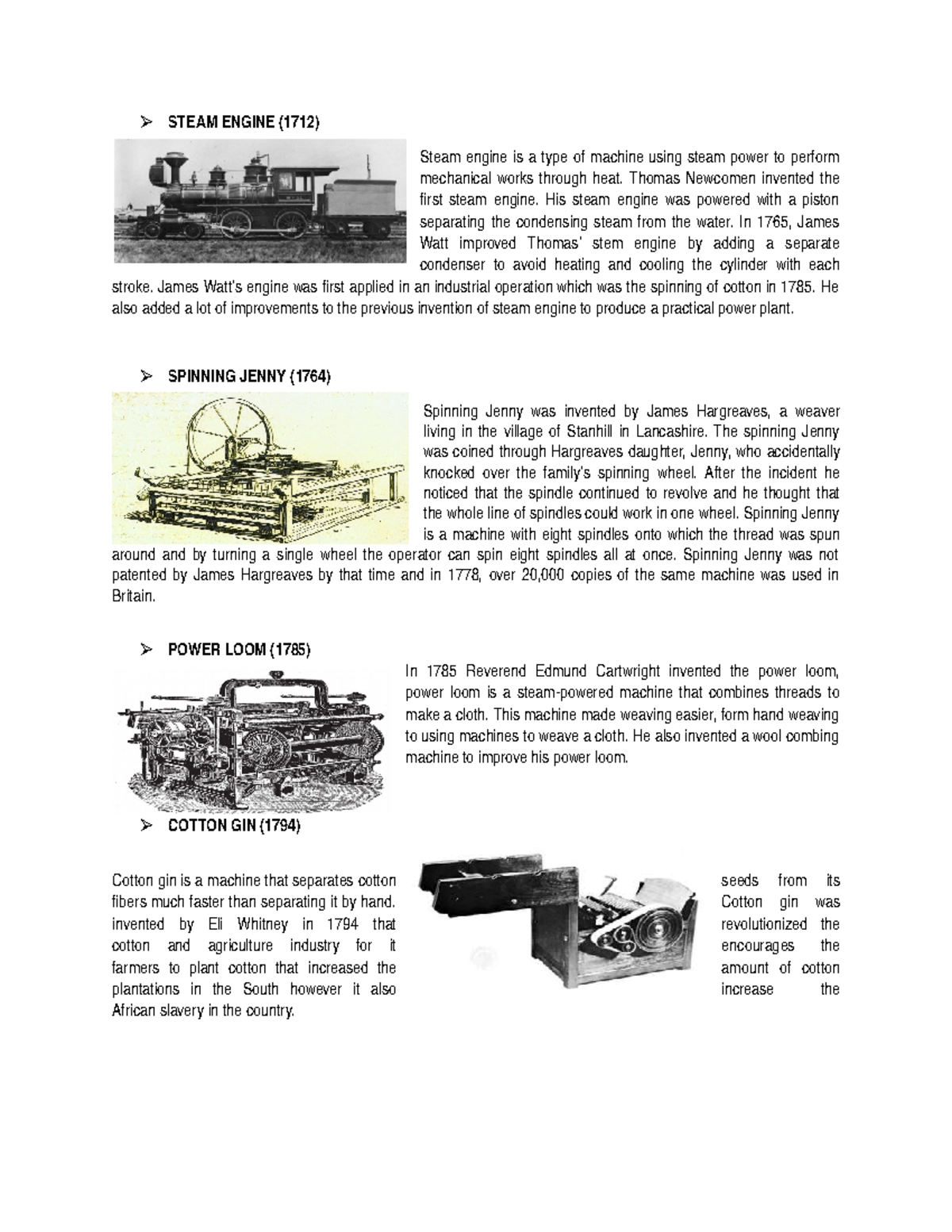 Industrial Inventions from 1712 to 1794: Key Advancements and Impact ...