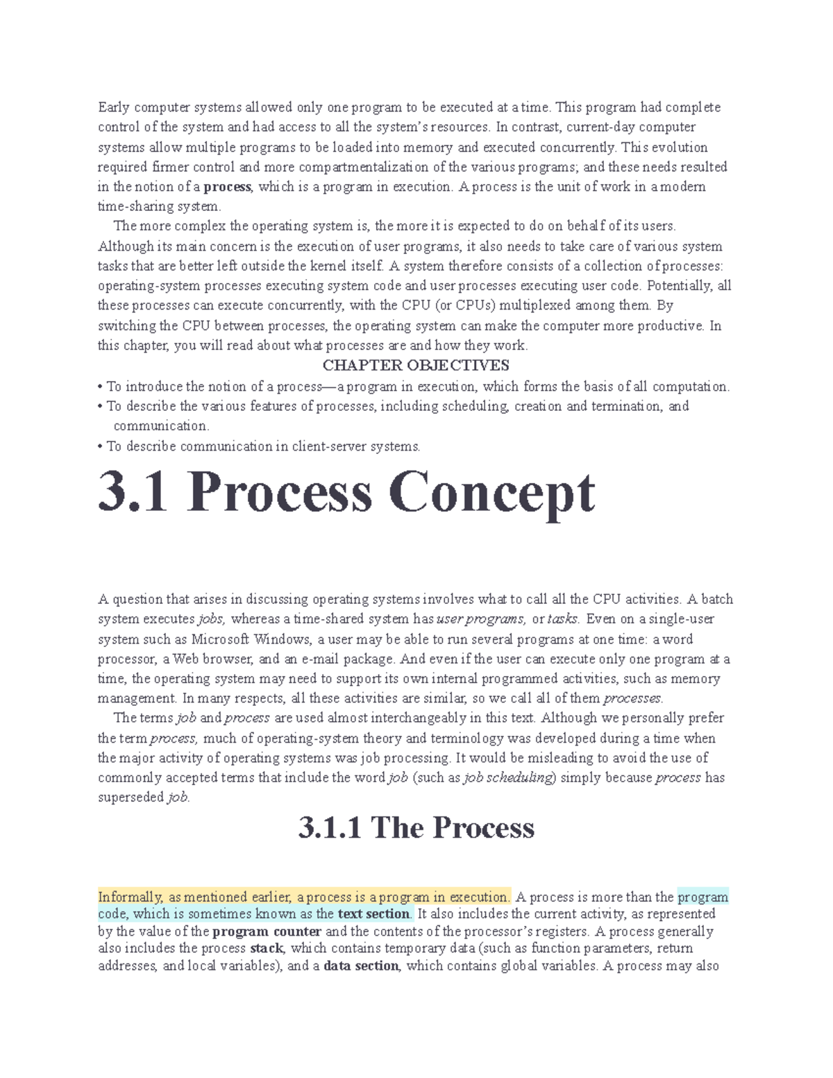 Operating System Concepts - CH 3: Processes and Scheduling Overview ...