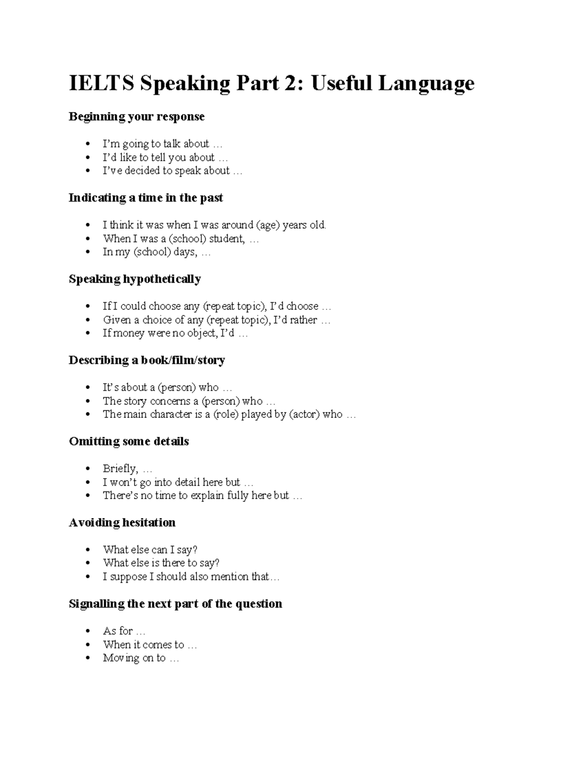 IELTS Speaking Part 2: Essential Language Tips for Success - Studeersnel