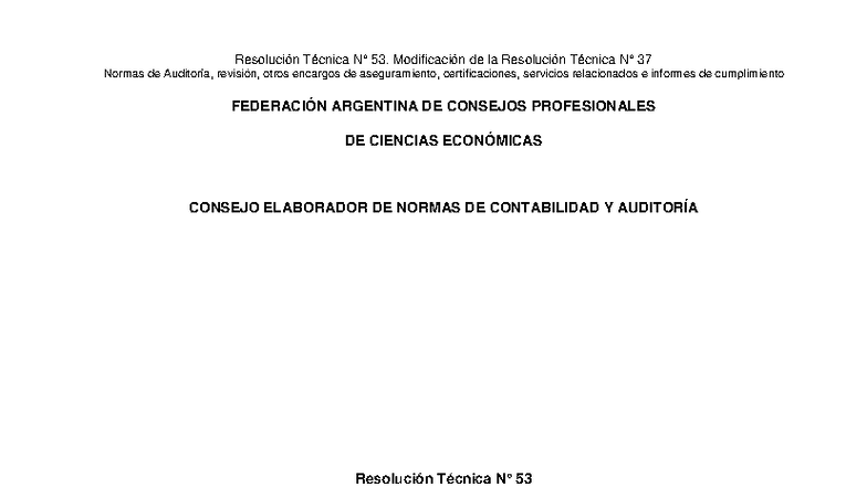 Unidad 01 a 09 - RT 37 Mod RT 53 Normas de Auditoria Argentinas 2 ...