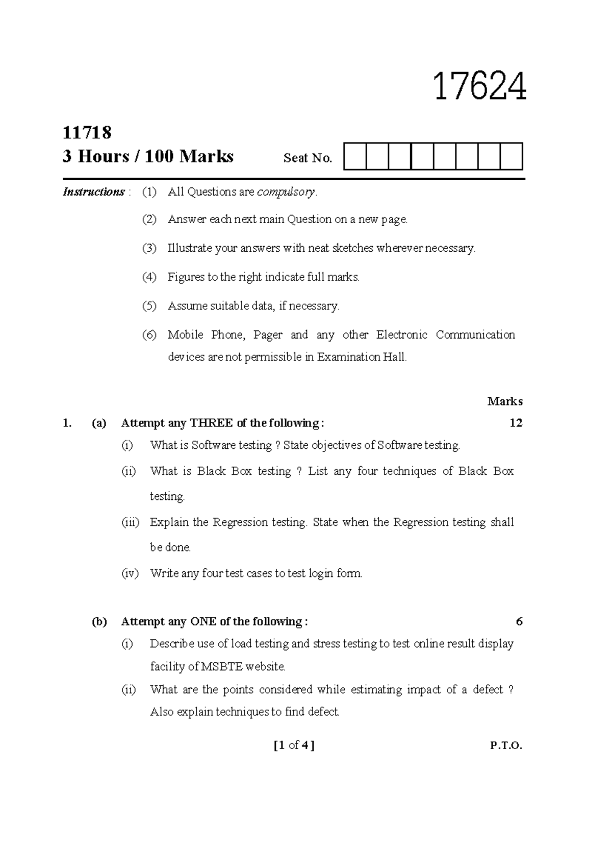 17624 - ste notes and question paper - 17624 [ 1 of 4 ] P.T. 11718 3 ...