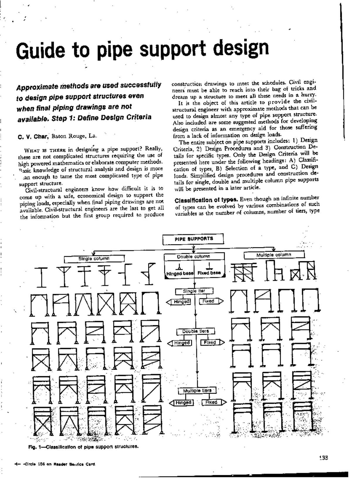 Guide to Pipe Support Design: Methods and Procedures (CIV 101) - Studocu