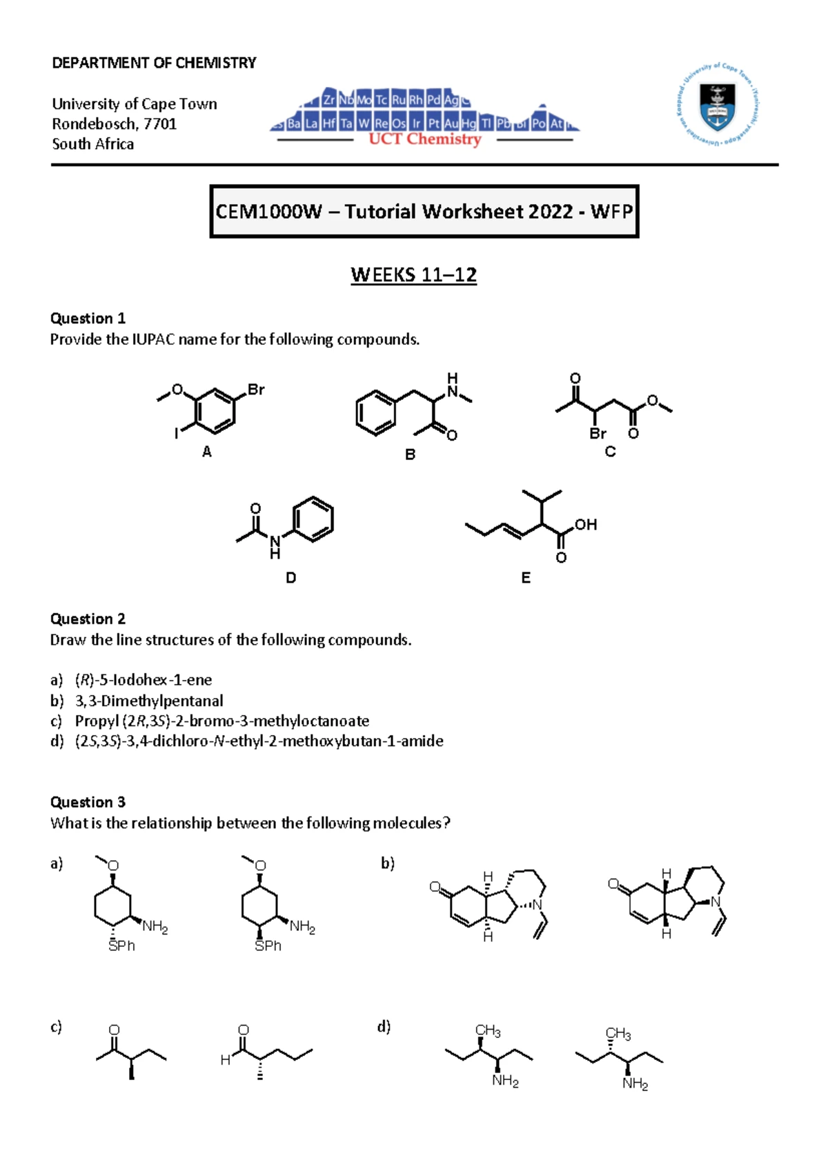 CEM1008F Practical: Observing & Describing Chemical Reactions - Studocu