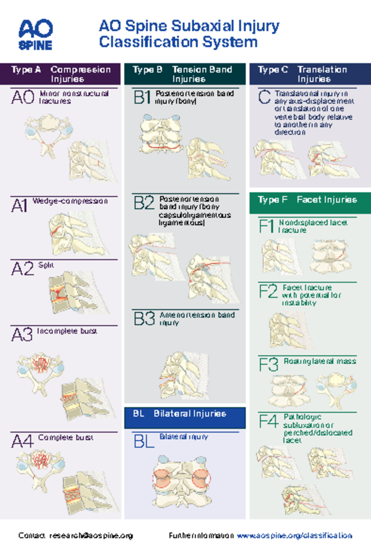 AOS Subaxial Injury Classification Pocket Card (AOS-001) - Studocu