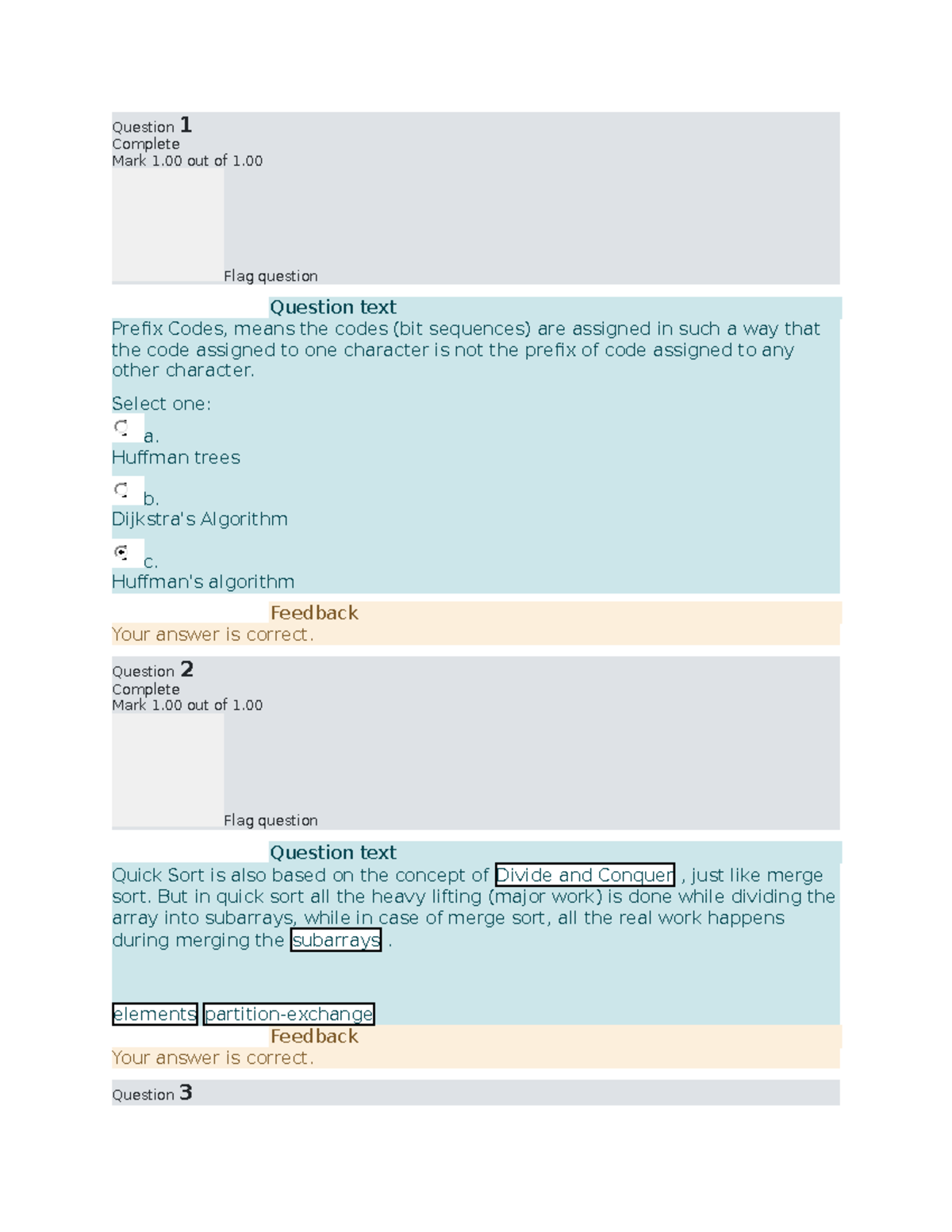 Midterms Study Guide for Algorithms (CS101) - Q1 & Q2 - Studocu