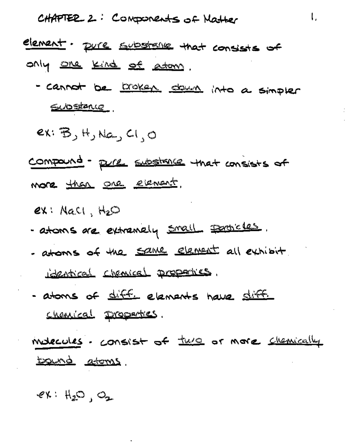 Study Guide for Final Exam - XYZ101: Components of Matter - Studocu