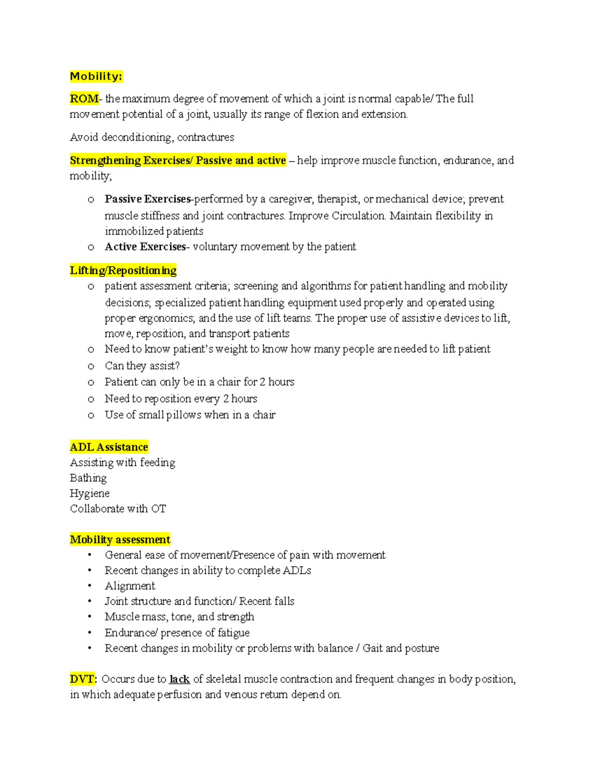 Mobility and Patient Care: Strategies for Joint Function and Safety ...