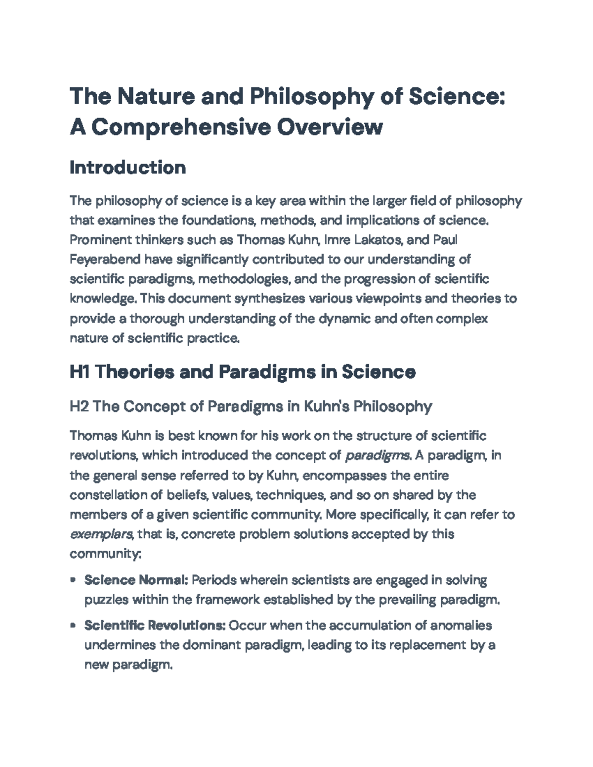 Philosophy of Science: Key Theories, Paradigms, and Methods Overview ...