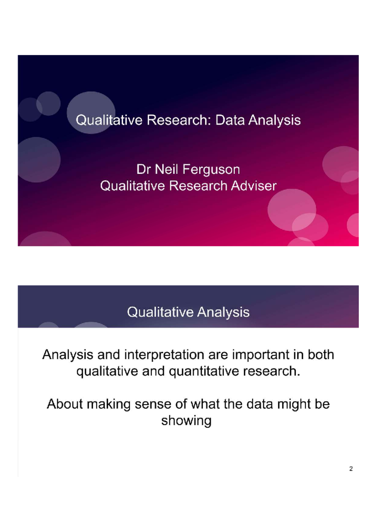 Week 12 - MAT-3 - Qualitative Data Analysis Techniques - Studocu