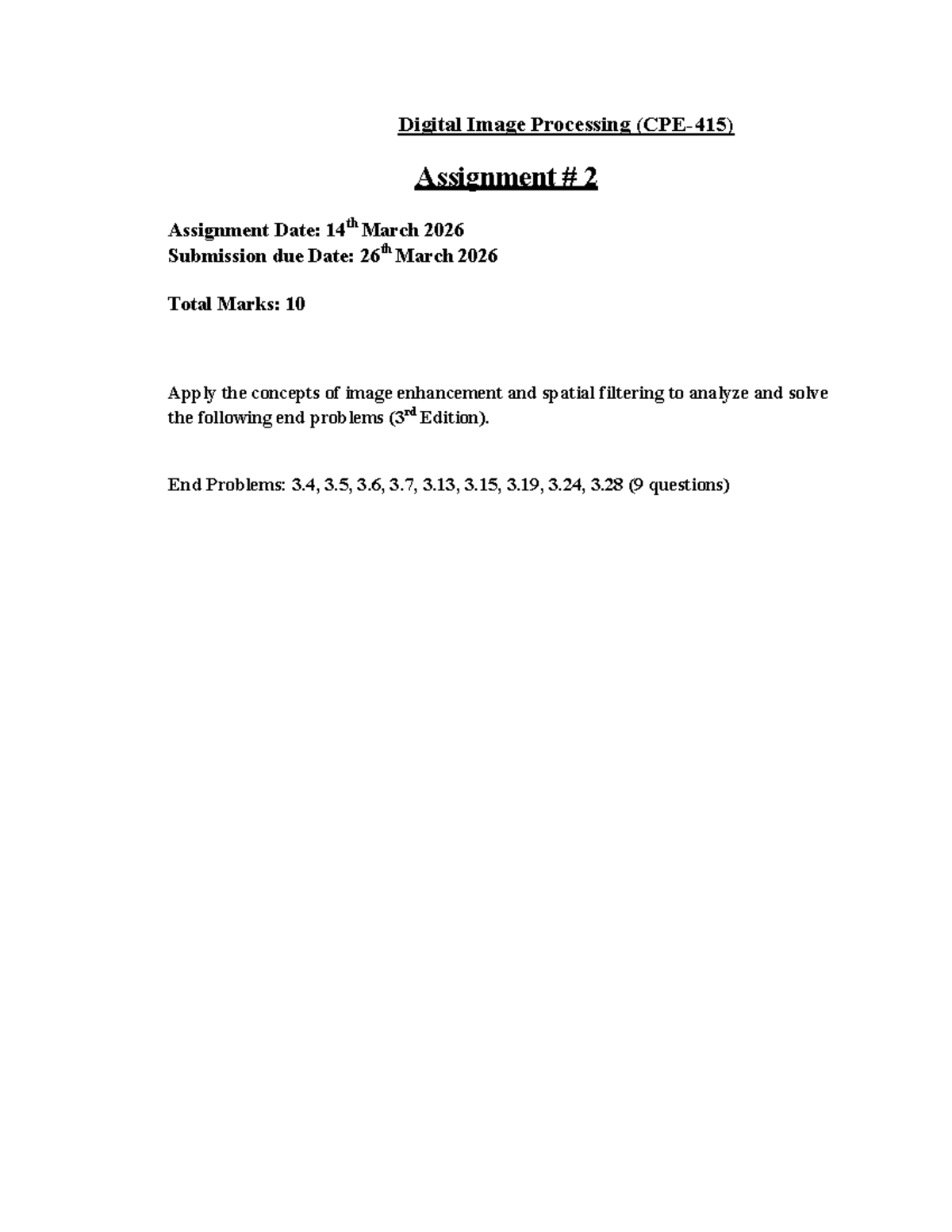 Assignment 2 statement - Digital Image Processing - Digital Image ...