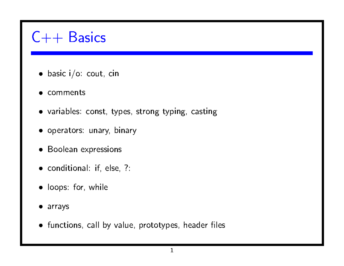 Lecture 1 Notes - Introduction and Overview - Studocu