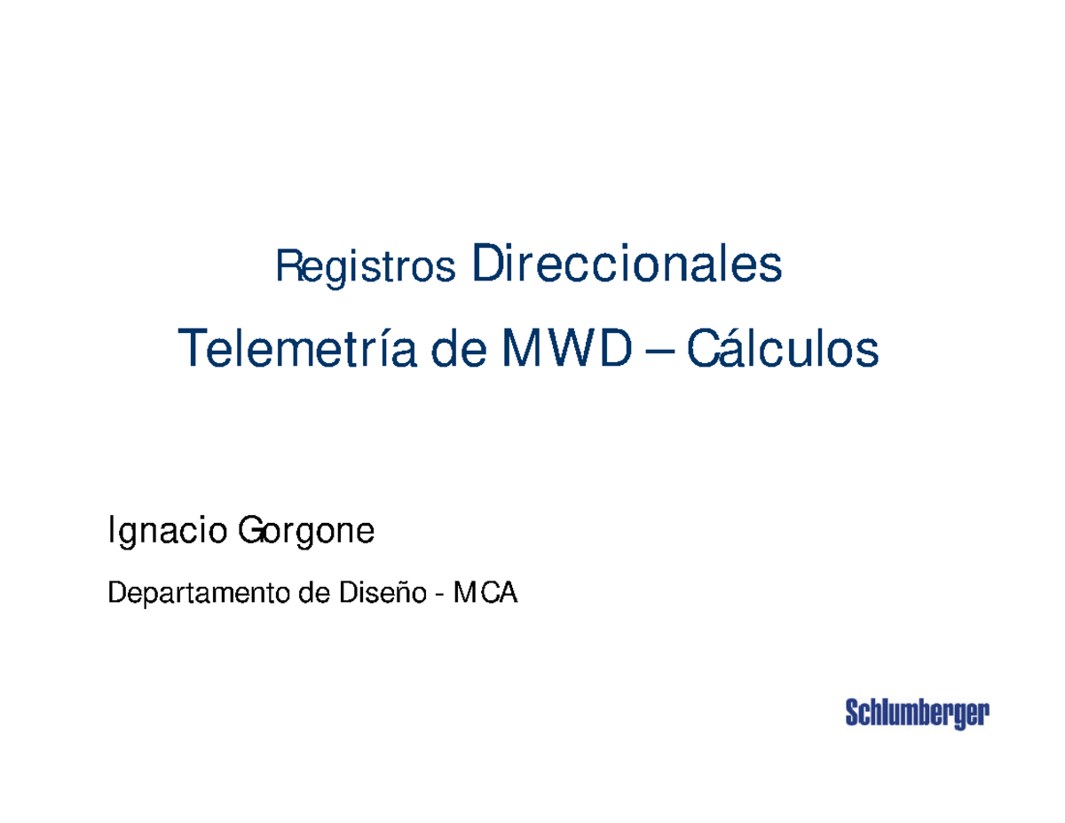 02 MWD Directional Records - Calculation Methods Overview - Studocu