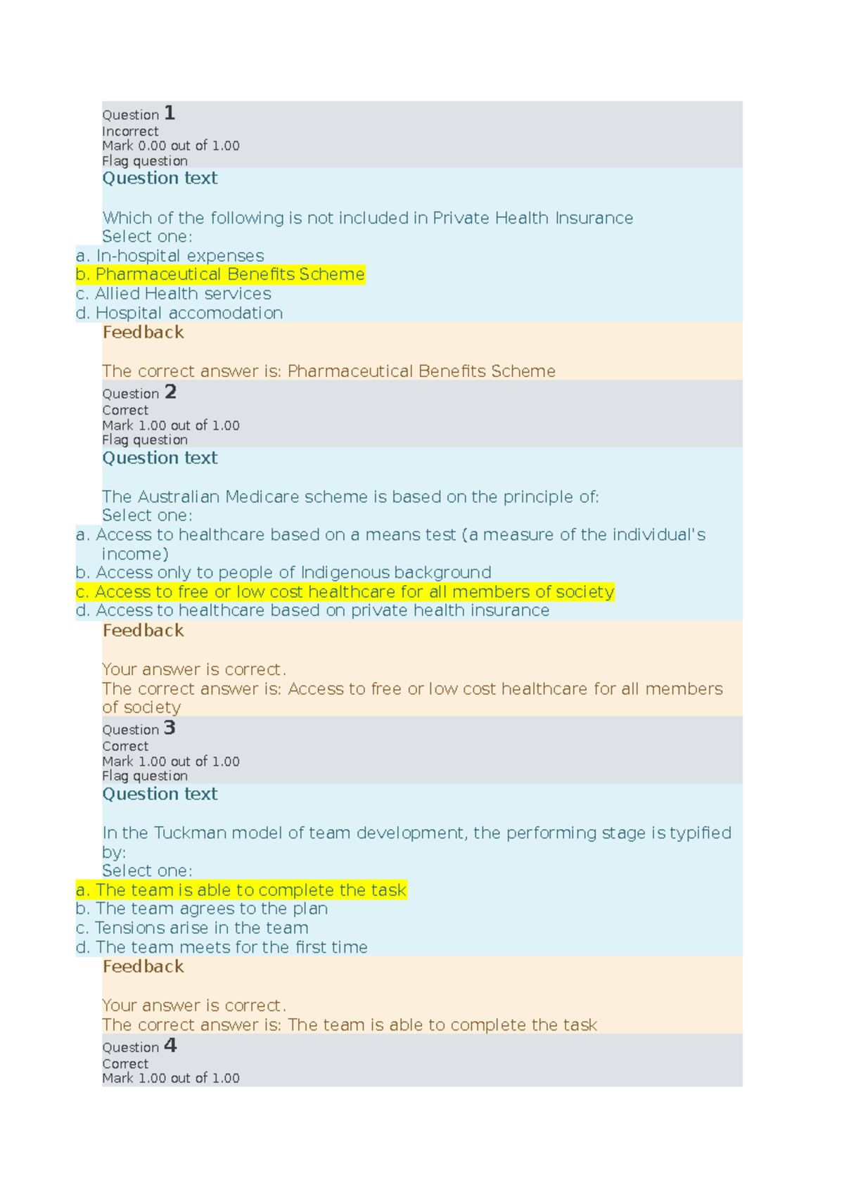 IPP QUIZ: Key Topics & Answers in Health Insurance and Equity - Studocu