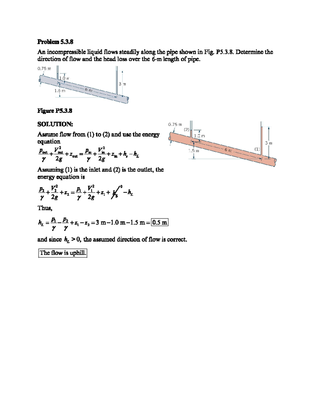 Solution #10 - PA Problems: Flow Direction & Pump Power Analysis - Studocu