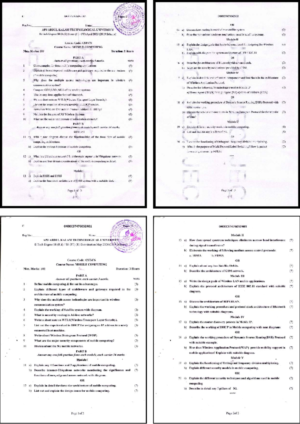 CST476 Mobile Computing Final Exam Notes - May 2024 - Studocu