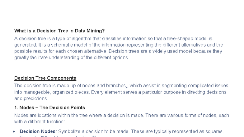 Decision Tree Components: Understanding Nodes and Branches in Data ...