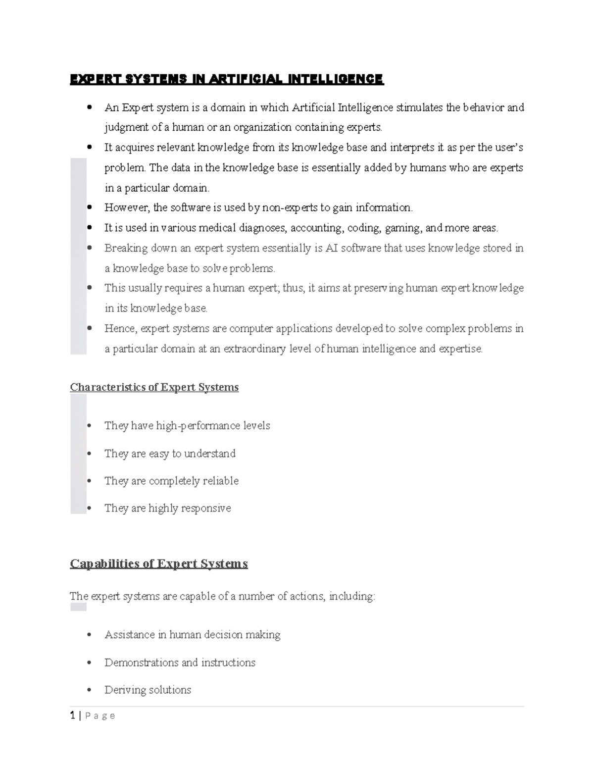 Expert Systems in AI: Understanding Their Architecture and Applications ...