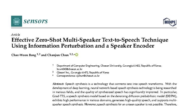 Effective Speech Synthesis Using Information Perturbation and Speaker ...