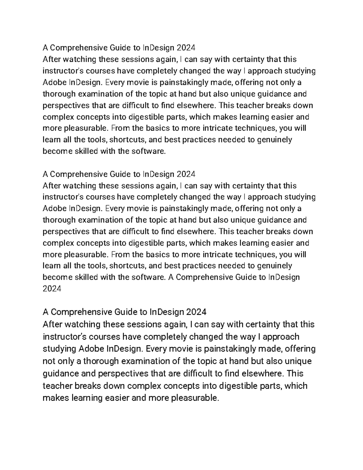 HW 21 - Adobe InDesign 2024 Study Guide and Insights - Studocu