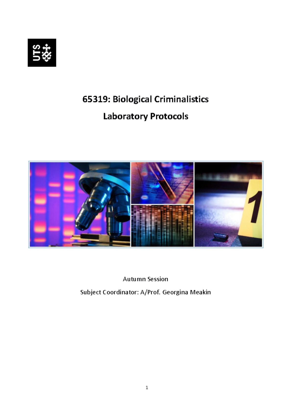 2025: Biological Criminalistics Lab Protocols - Autumn Session - Studocu