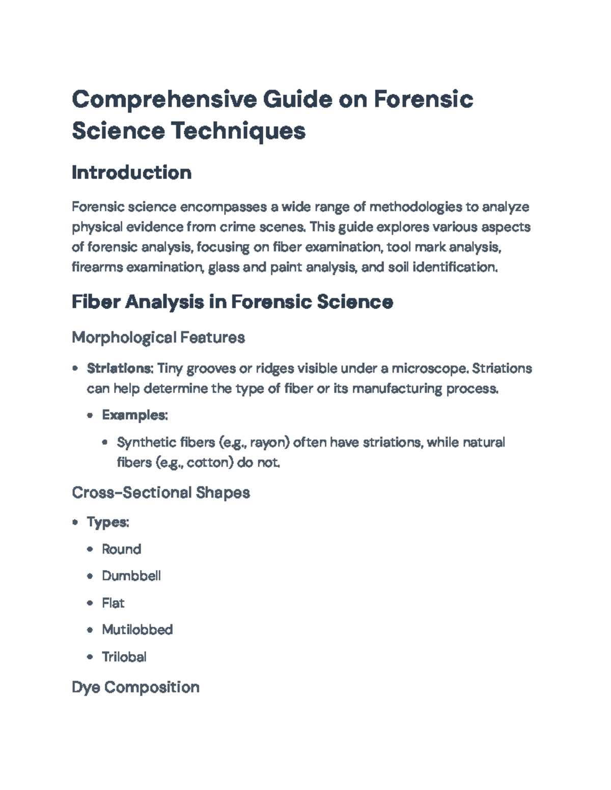 Forensic Science Techniques: Analyzing Crime Scene Evidence Submission ...