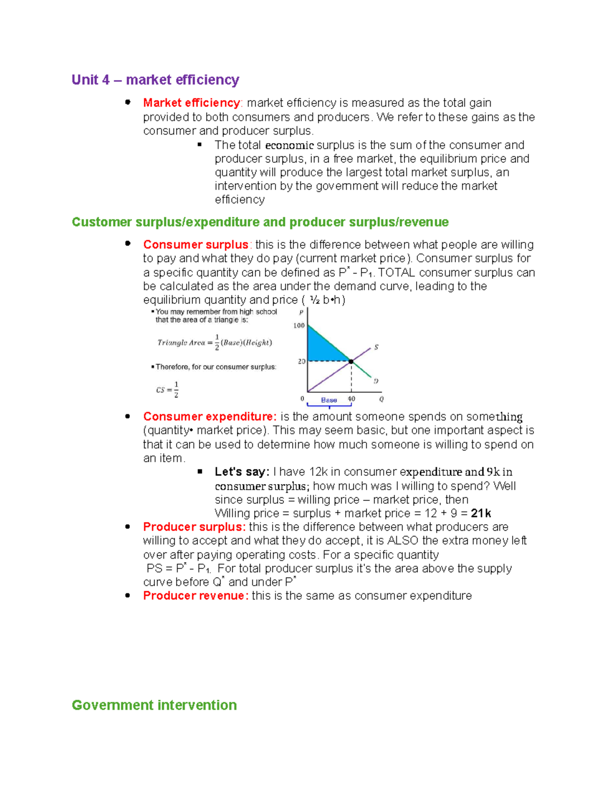 ECON 1B03 Final Exam Study Guide: Market Efficiency & Elasticity - Studocu