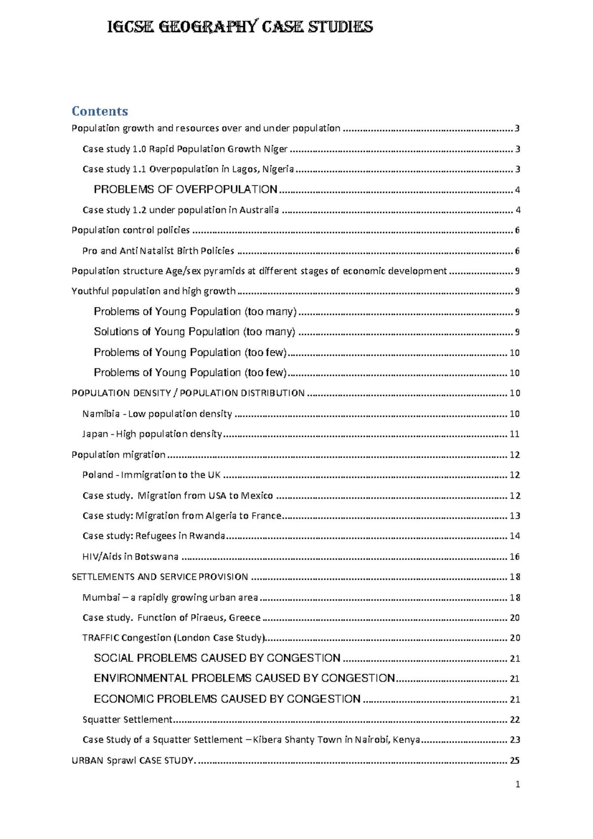 AP Human Geography (APHUG) - Population & Migration Notes Overview ...