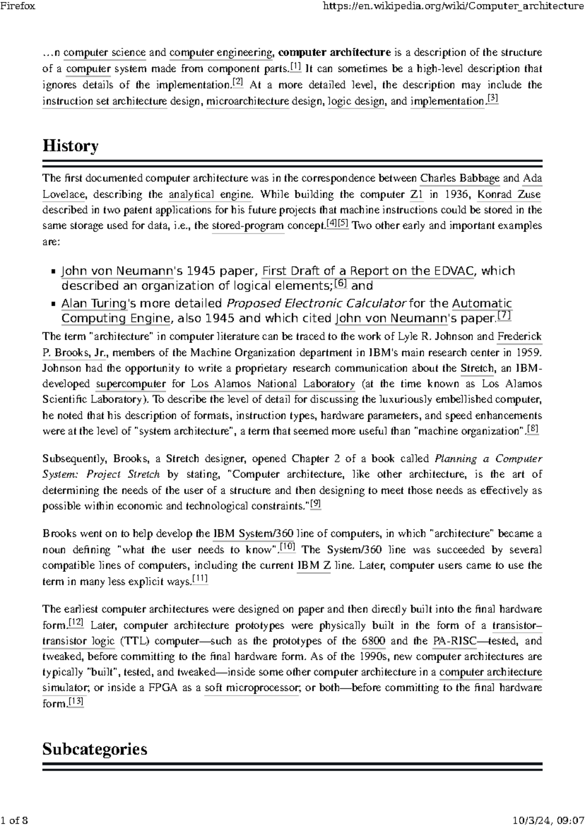 Computer architecture - Wikipedia - .. computer science and computer ...