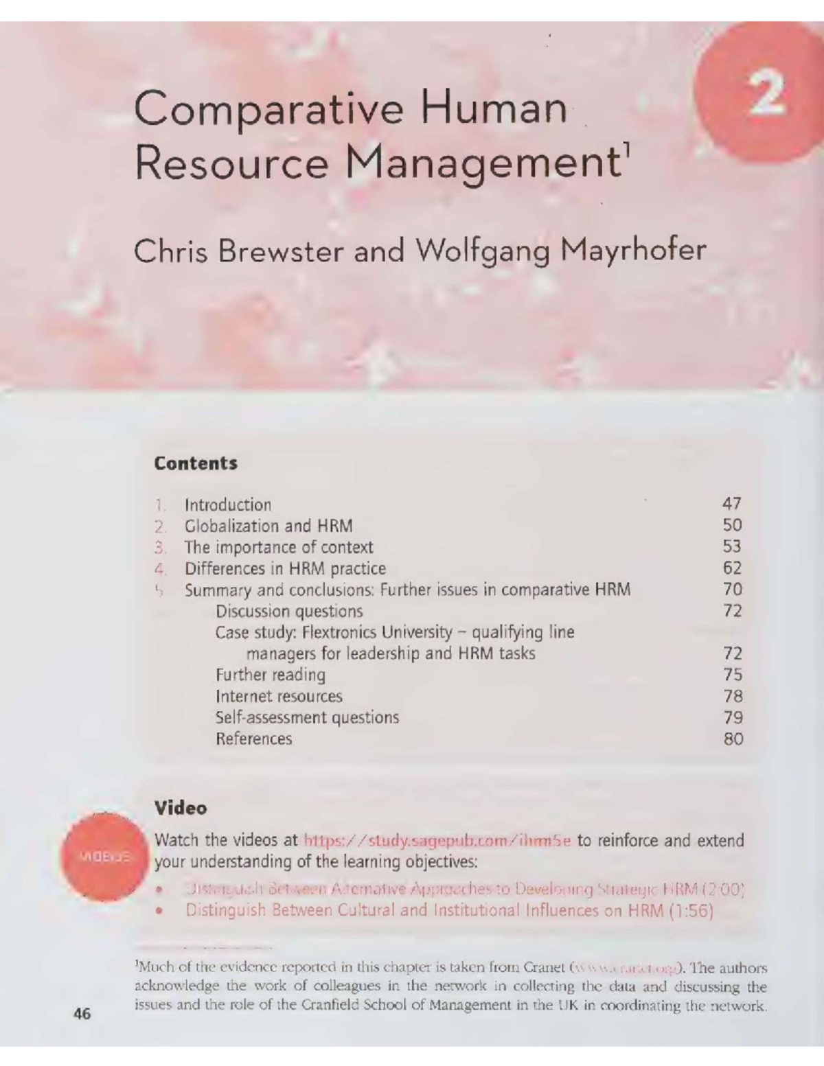 Comparative Human Resource Management (HRM) Insights - Chapter 2 IHRM ...