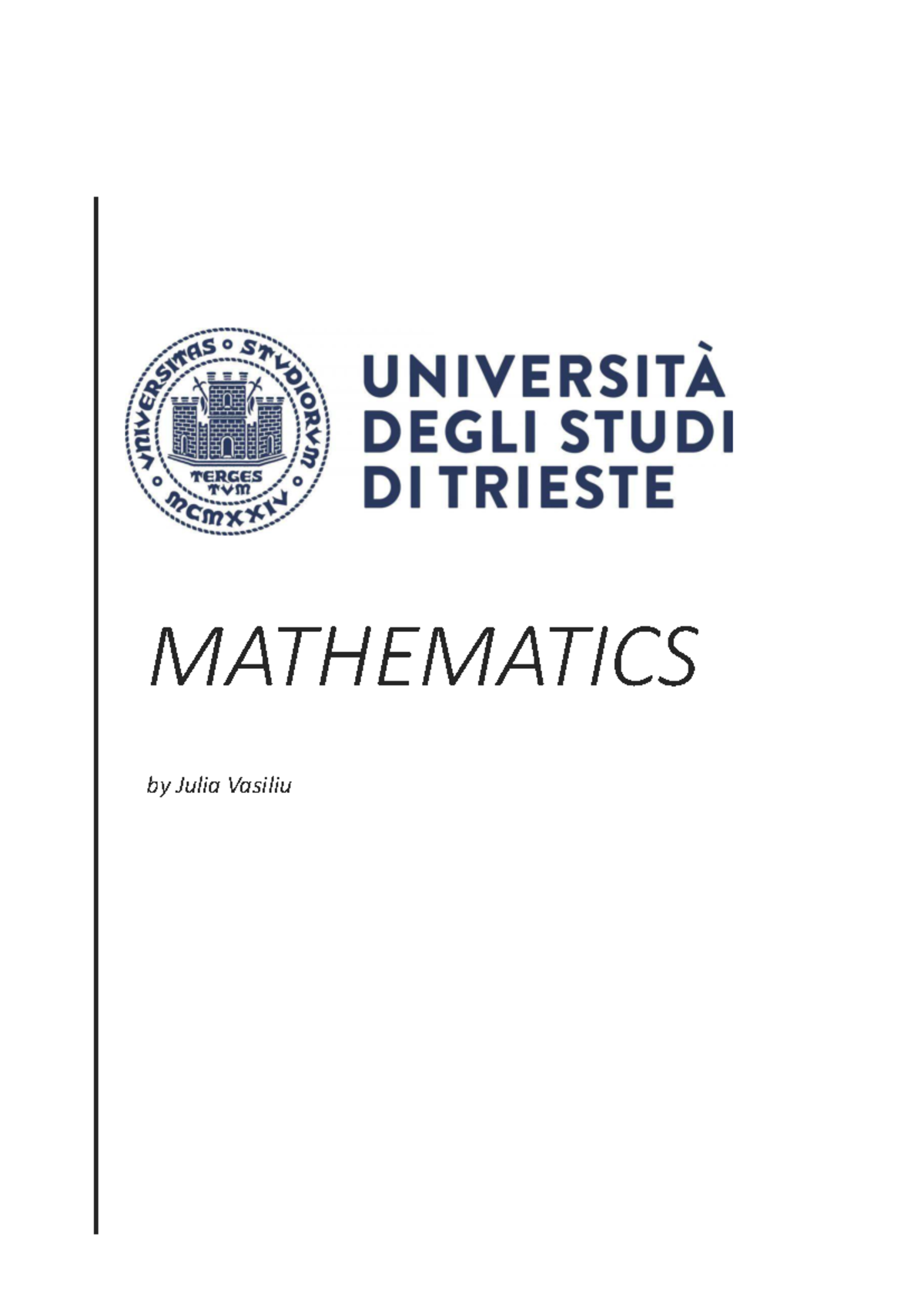 MATHEMATICS 101: Comprehensive Study Notes and Theorems - Studocu