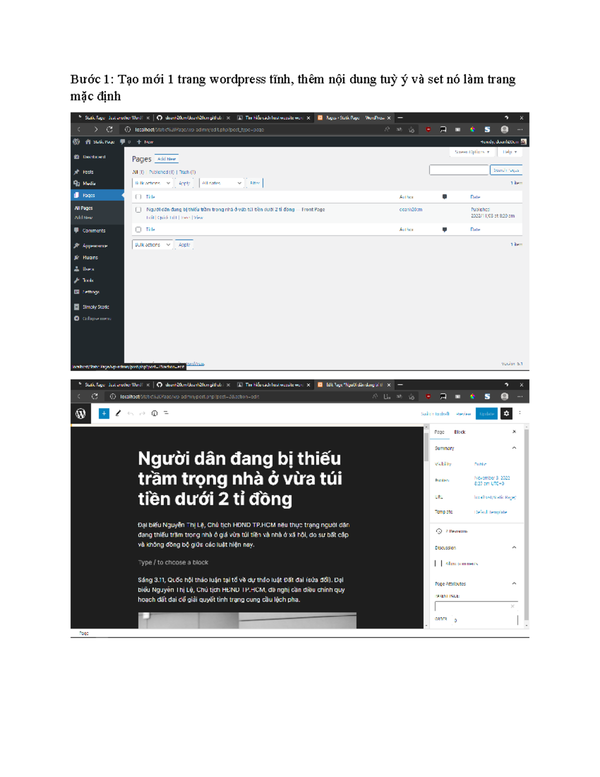 Deploying WordPress to GitHub - Step-by-Step Guide - Studocu