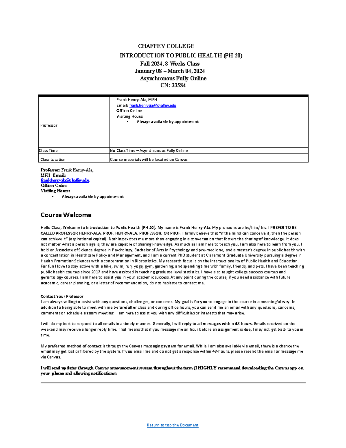 Final Exam Study Guide for Introduction to Public Health (PH-20) - Studocu