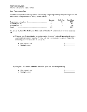 Chapter 06 Review Problems - Chapter 06 Variable Costing and Segment ...