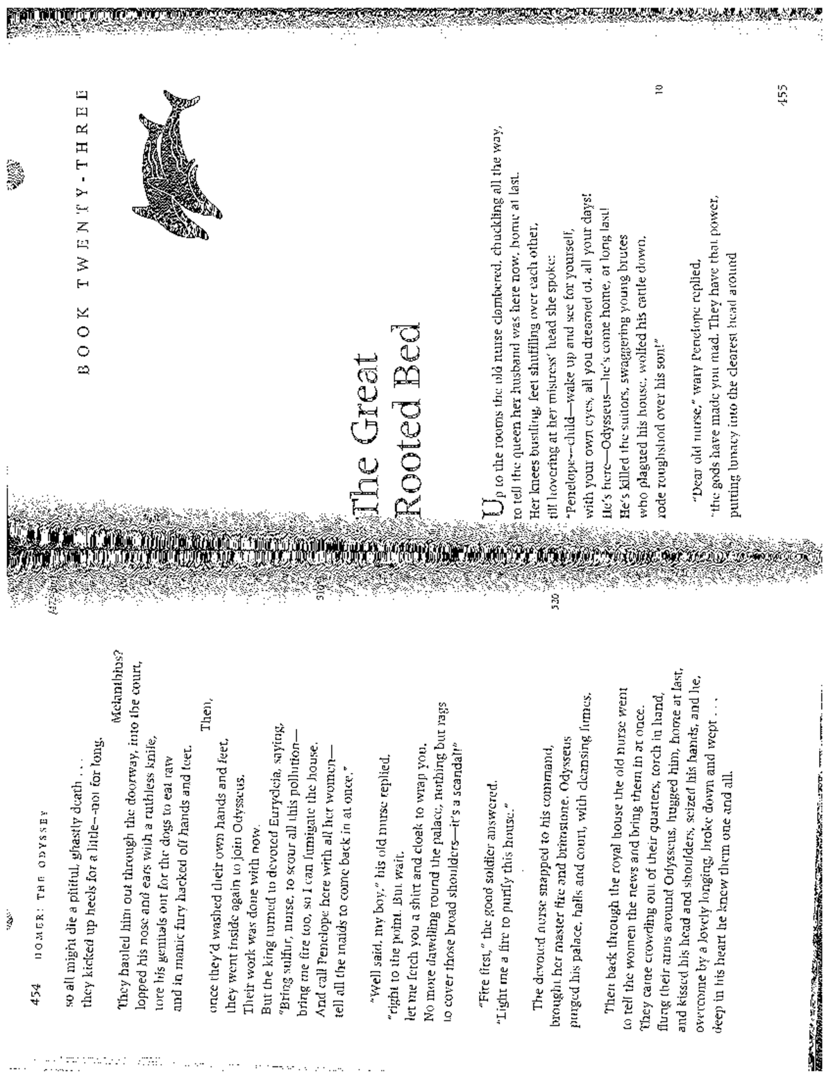 454 HOMER: THE ODYSSEY - BOOK 23: THE GREAT ROOTED BED Analysis - Studocu