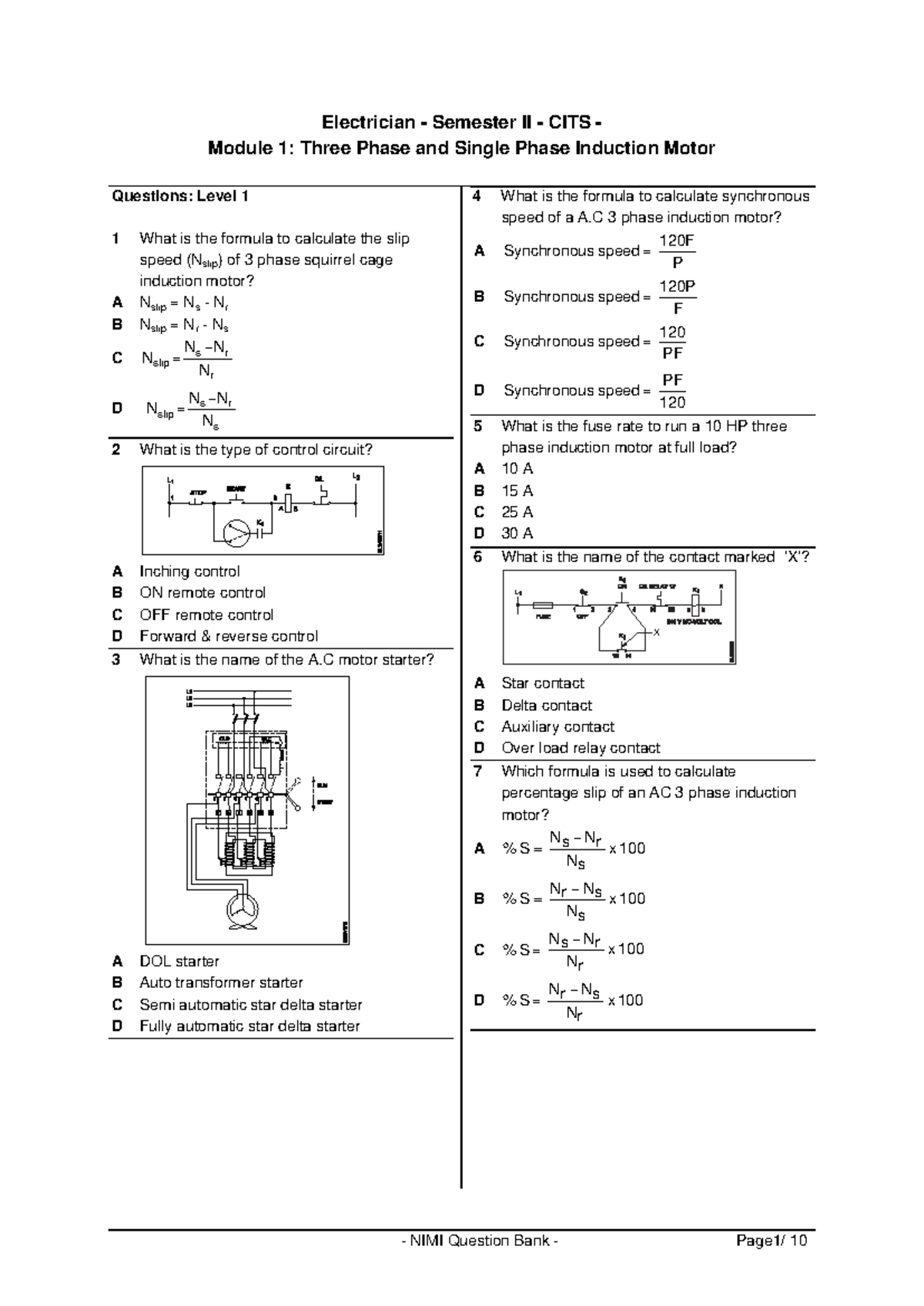 Electrician Sem Iicitsqb - Electrician - Semester II - CITS - Module 1 ...