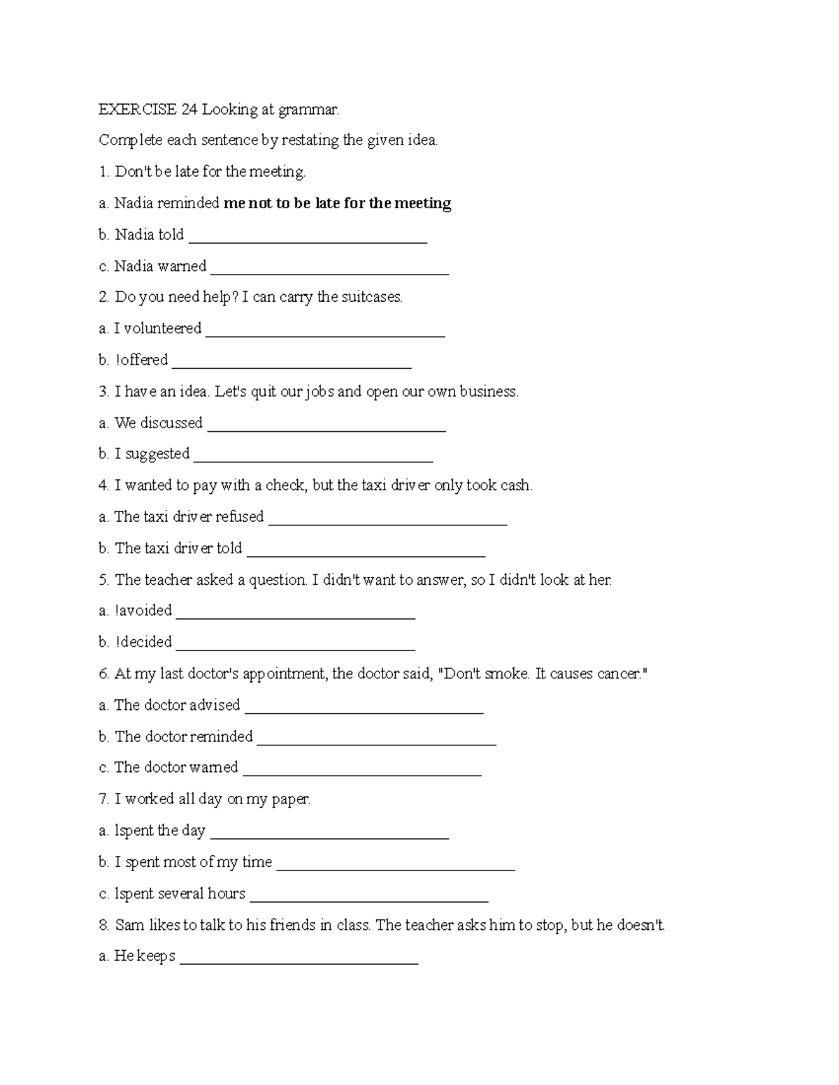 Chapter 14 Exercise 24, Exercise 25, Exercise 26 and Exercise 27 ...
