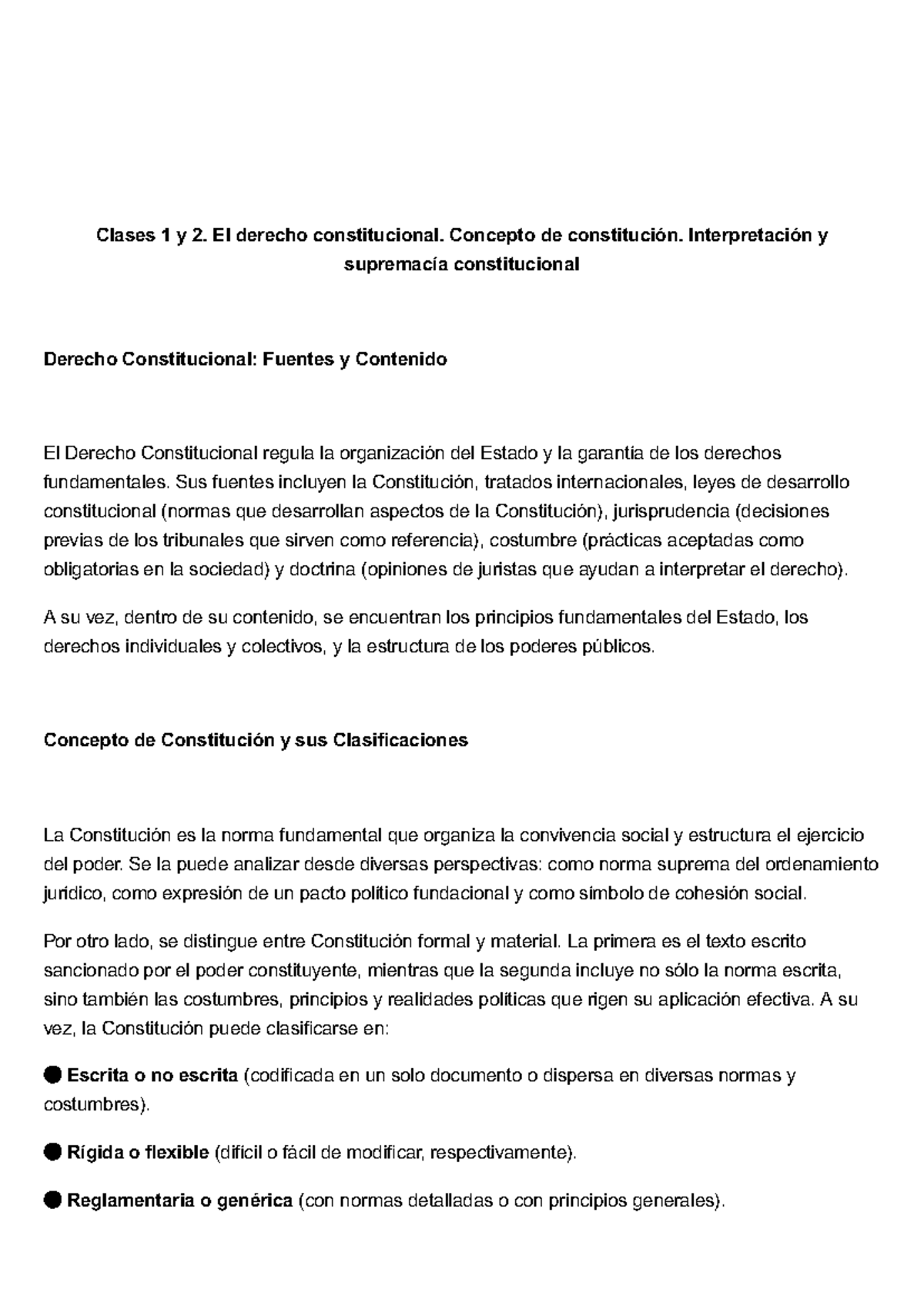 Guía de Estudio: 1er Parcial Derecho Constitucional AL-1 - Studocu