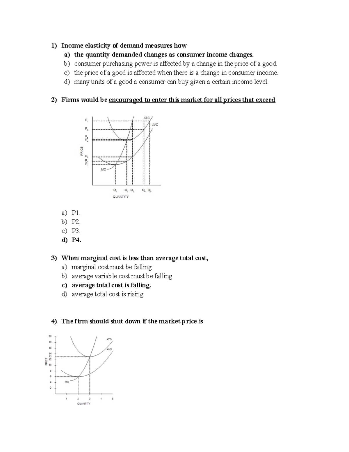 Microeconomics midterm exam review notes - Studocu