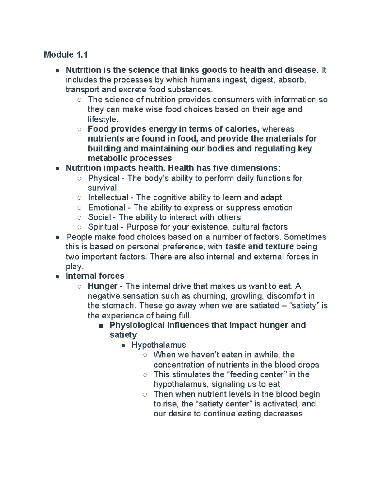 1.1 Essentials in Nutrition: Good Nutrition for a Healthy Life - Studocu