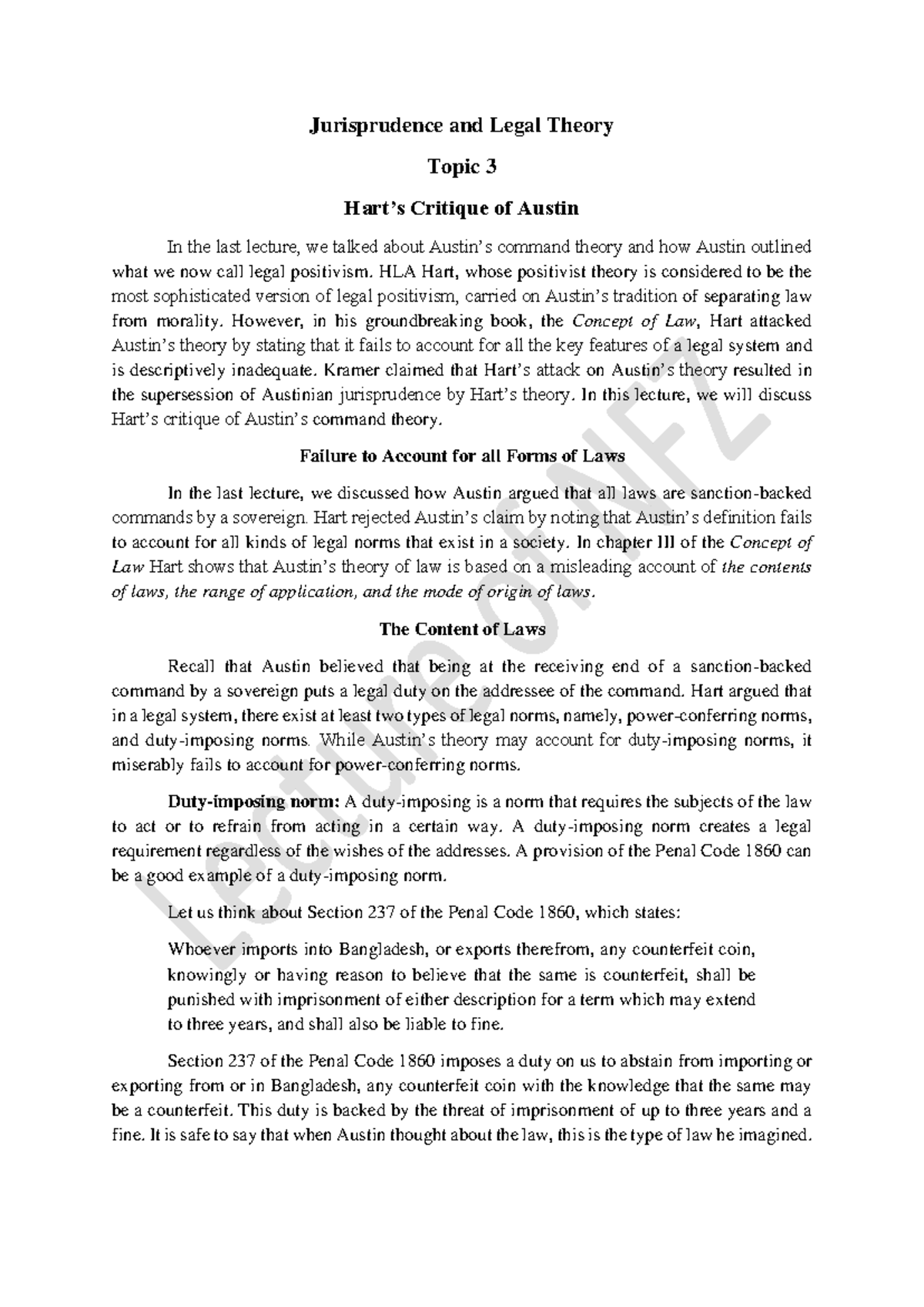 Hart’s Critique of Austin's Command Theory: Key Insights and Analysis ...