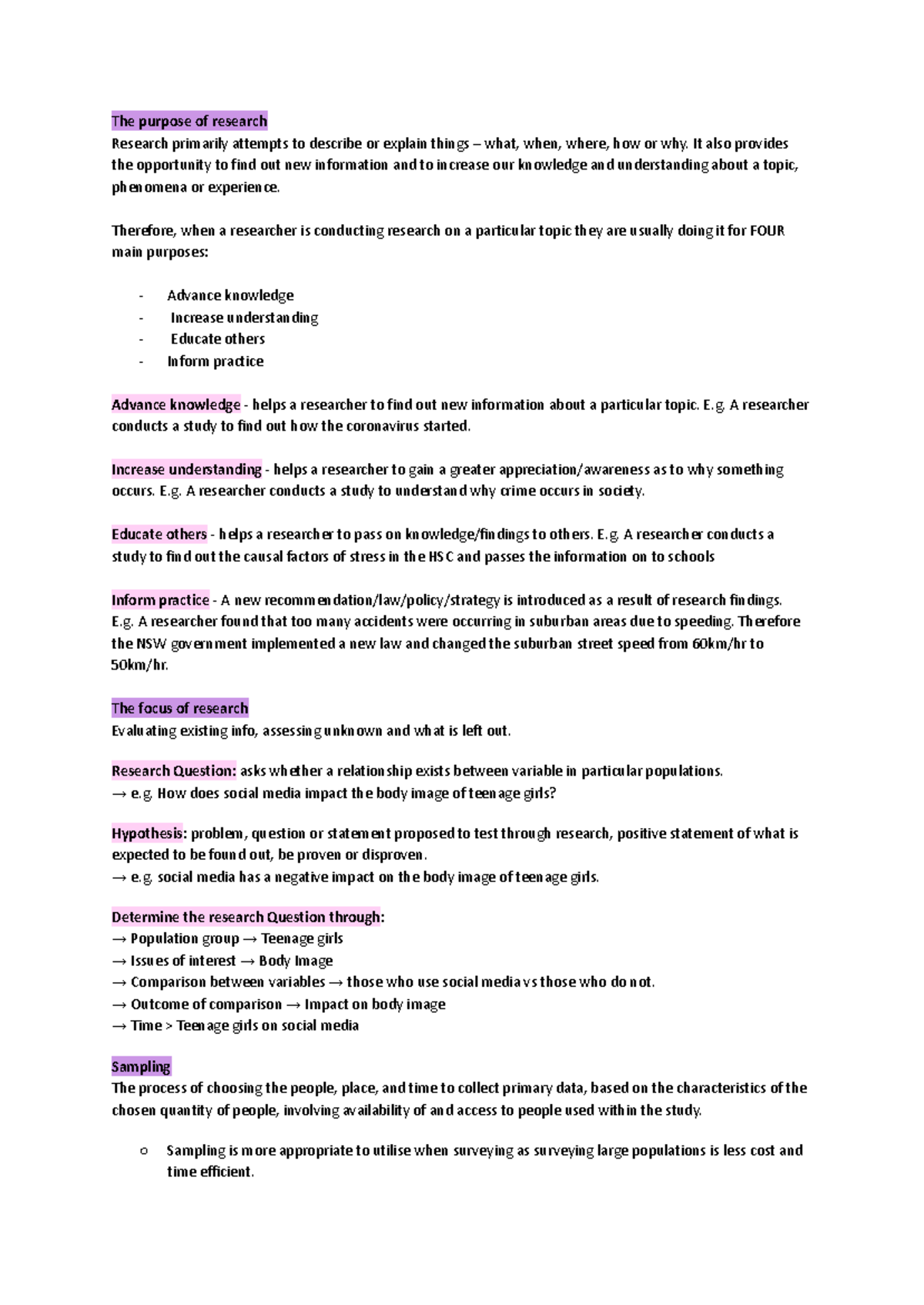 CAFS - Unit 1 - Understanding Research Methodology and Ethics - Studocu